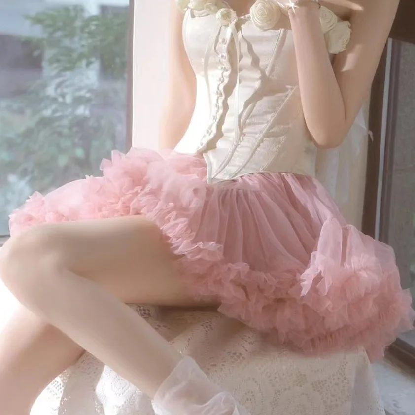 

Нижняя юбка JK Lolita, объемная хлопковая пышная кринолин, экстремальная полность, поддерживающая юбка, нижняя юбка, одежда для косплея, свадебной вечеринки