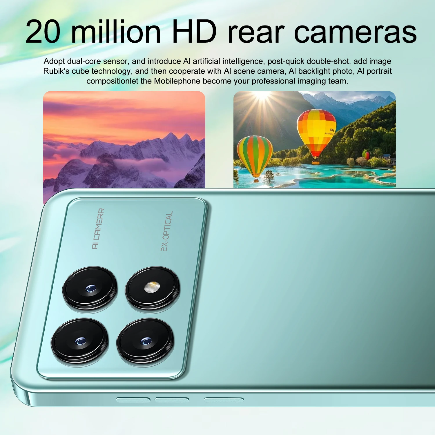 IVMI K90 Pro smartphone runs on Android, has 6GB of RAM and 128GB of storage, features a 6.99-inch screen, and supports Google