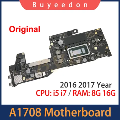 Bilashmart Tested A1708 Motherboard For MacBook Pro Retina 13" A1708 Logic Board i5 i7 8GB 16GB 820-00840-A 820-00875-A 2016 2017 Year