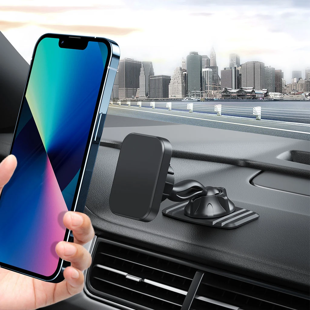 

XMXCZKJ Magnetic Car Phone Holder Universal Strong Magnet 360° Rotation Dashboard Car Phone Mount Support For Iphone 12 Samsung