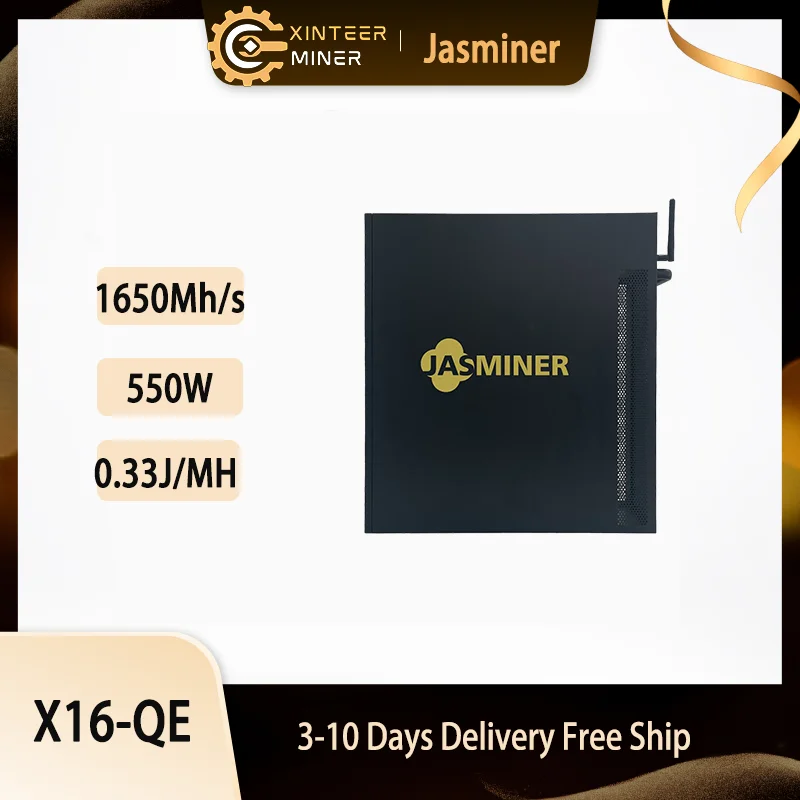 New Jasminer X16QE 1650Mh/s ETC miner 6G Memory 550W wifi 3U Quiet Server jasminer X16 QE Asic Miner ETC ZIL Ethash ETHW Miner