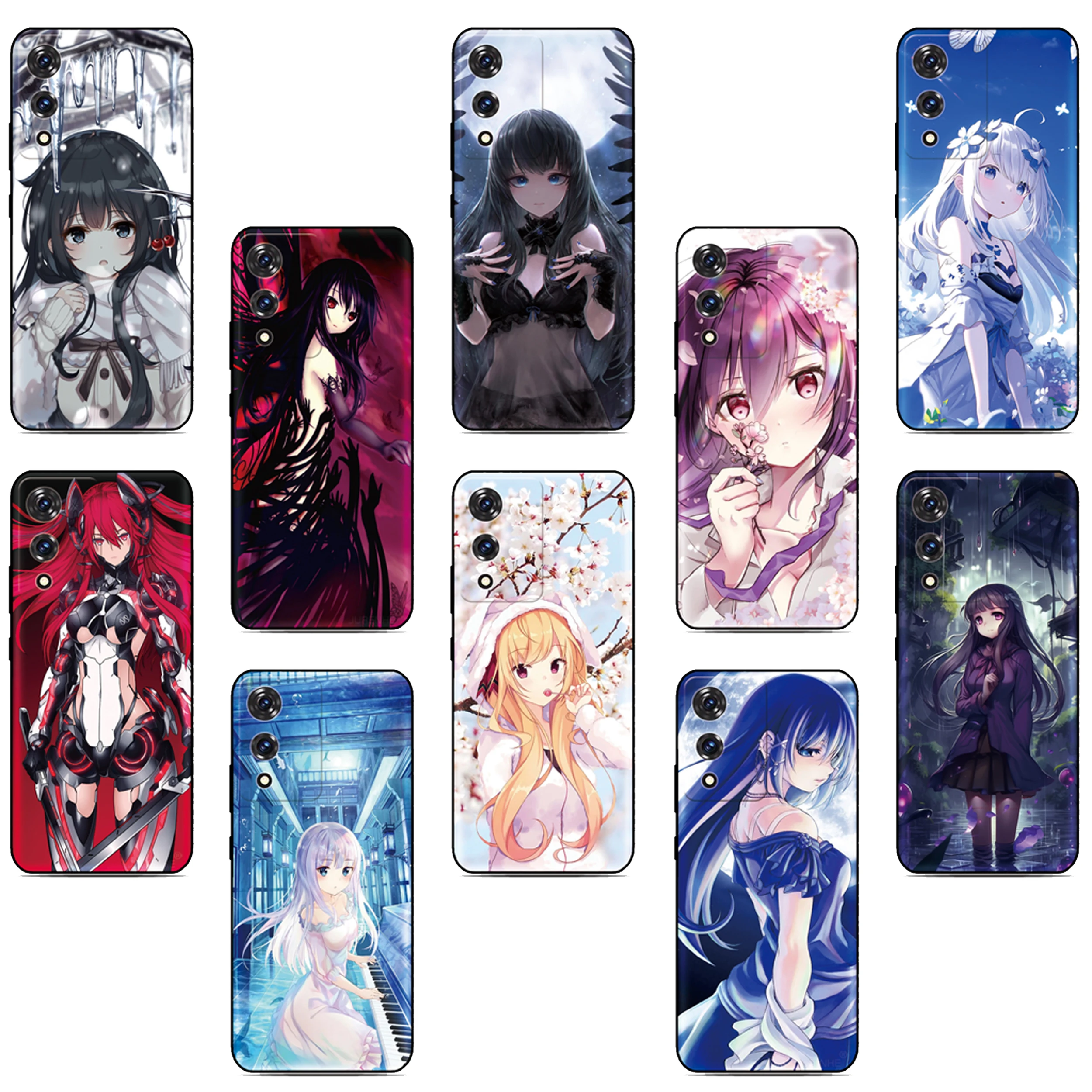 

Anime Fairy Phone Case For TCL 60 SE NXTPAPER 60R 5G 503 605 K23 K24 408 406 405 403 303 305 306 A3 10 Plus 10L 20 Pro Cover