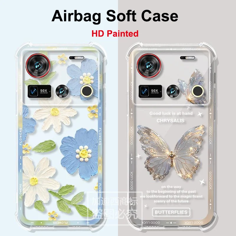 ل Nubia Z70 Ultra حافظة Z70Ultra 5G سيليكون شفافة حالات ل Nubia Z 70 الترا واضح غطاء الهاتف ل Nubia Z60 Z50 Z50S