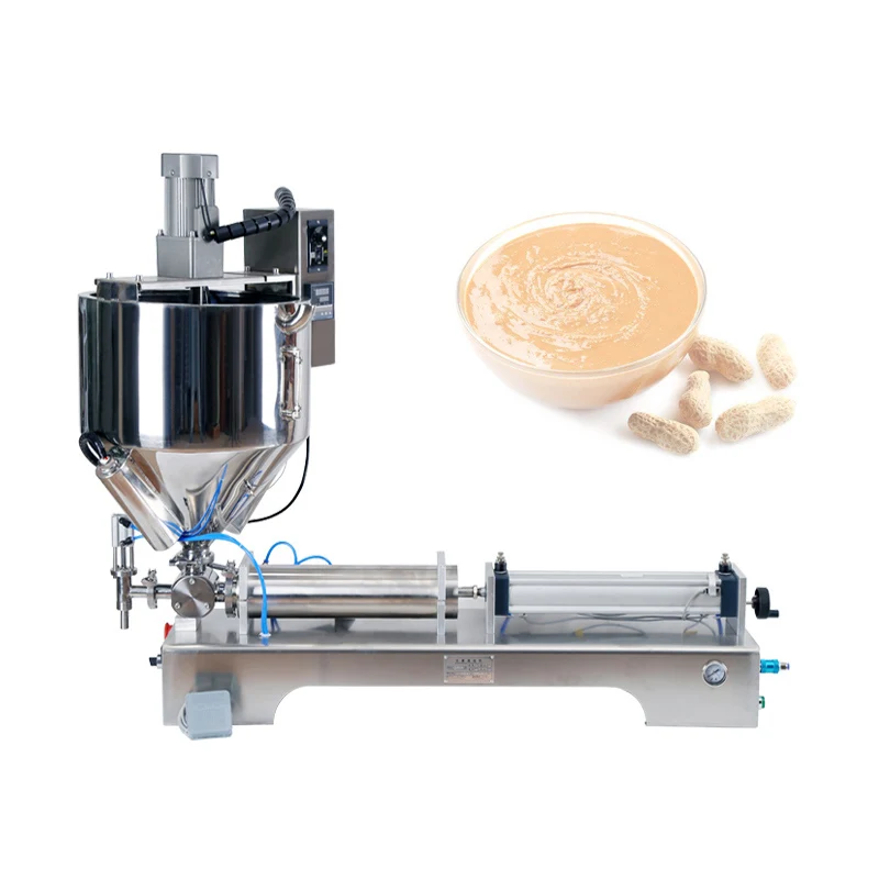 

Filling Machine Single Nozzle Paste Range Packaging Equipment With Stirring And Heating Function Quantitative Filling Machine