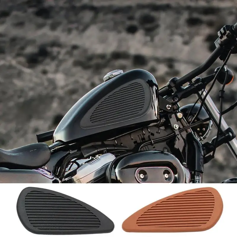 Motorcycle Tank Grip Motorcycle Crevice Tank Pad Kit Vintage Tank Pad Motorcycle Crevice Tank Protector Anti-Slip Tank Cover For