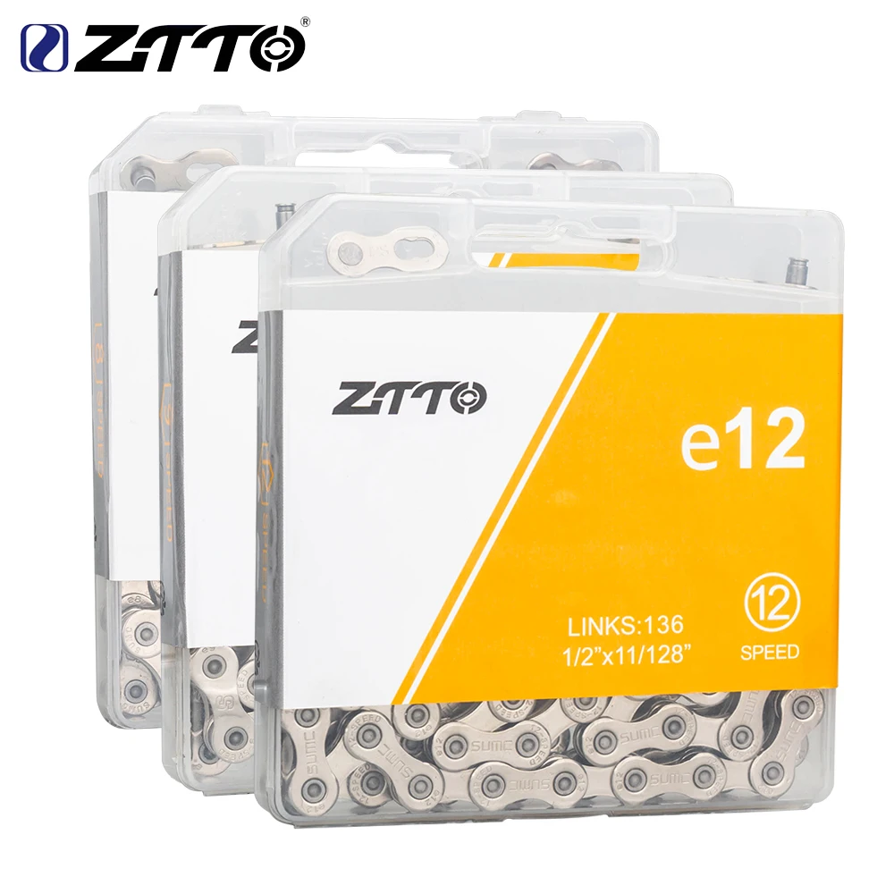 ZTTO E-Bike Chain 8 9 10 11 12 Speed Electric Bicycle Chain 136 Links Anti-rust Electric Sport Bicycle eBike Chain E-Bike System