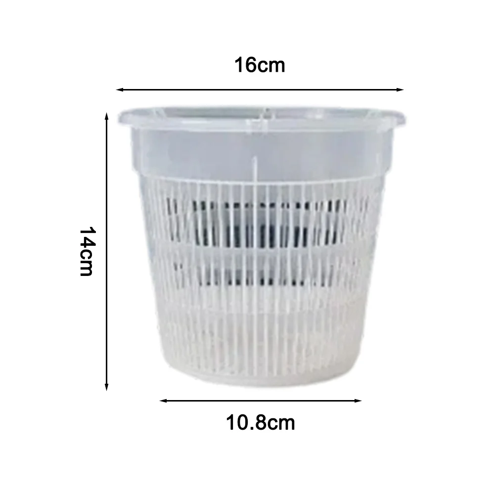 Set of 8 Clear Orchid Flowerpots with Drain Trays Designed for Optimal Root Health and Water Drainage in Orchid Care