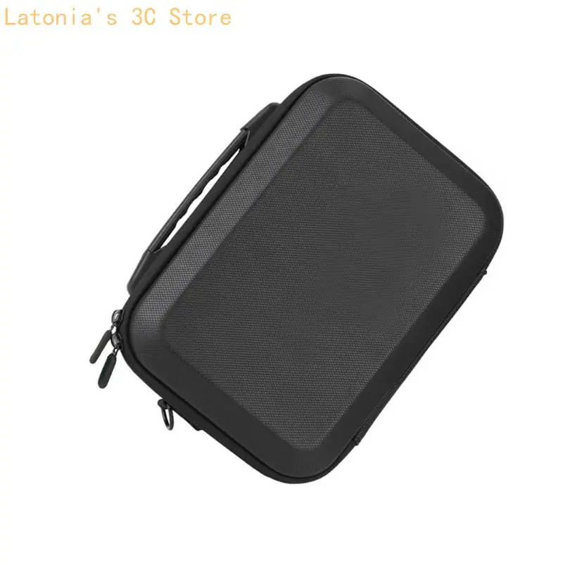 Action Camera Storage Case for X6 with Rigid Shell Frame, Full-Wrap Cushioned Construction, Interior Pocket and Two Pulls for