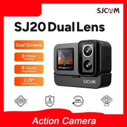 SJCAM SJ20 Dual Lens Action Camera 4K Night Dedicated Lens 8hrs Video Recording Waterproof Touch Screen 5G WiFi