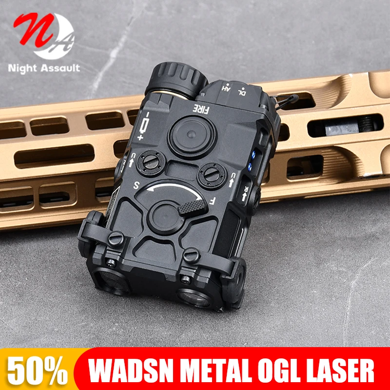 

Brand New OGL Tactical All Metal Red Dot Green Blue IR Sight Indicator Pointer Strobe Light Fit 20mm Rail Airsoft Hunting Laser