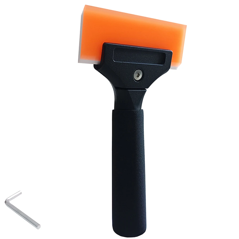 

2 Layer No-Scratch Rubber Handheld Windshield Scraping Squeegee Edge Tinting Tool Window Film Glass Cleaning Water Removal Wiper