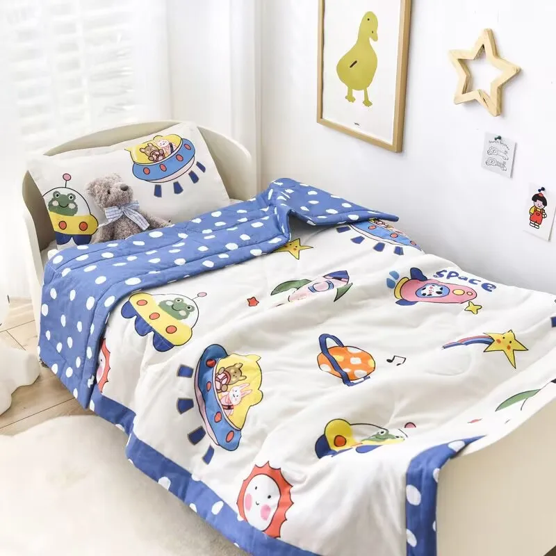 

Children's Pure Cotton Thin Quilt, Summer Cooling Quilt, Air Conditioning Quilt, Kindergarten, High-Quality