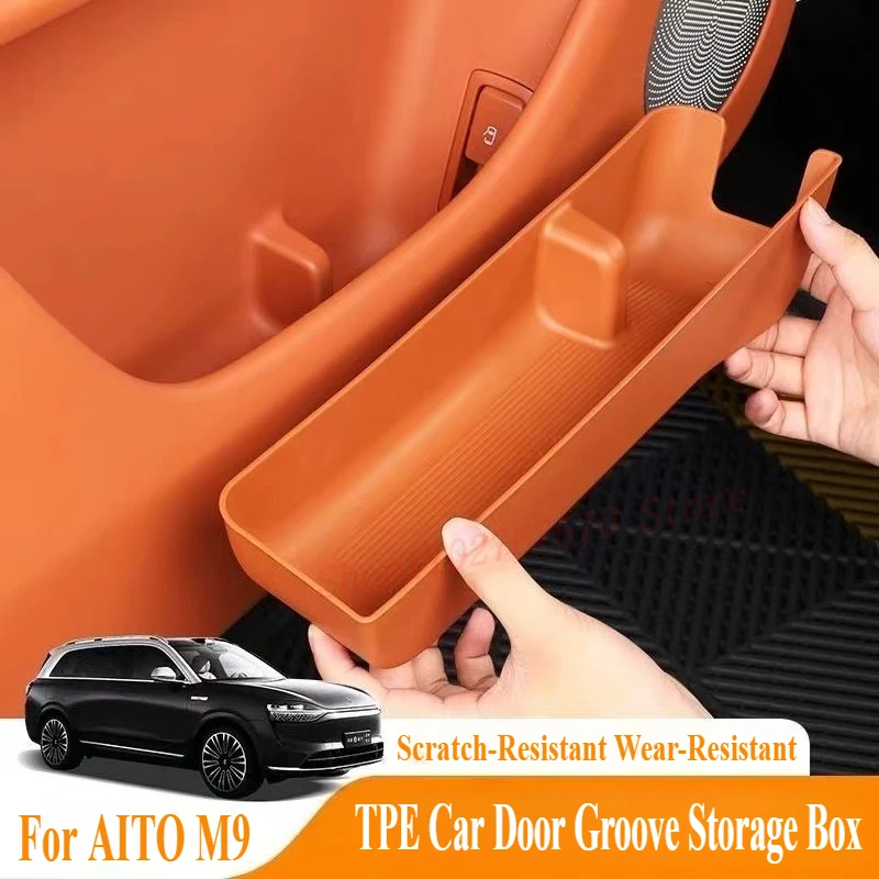 

For AITO M8 M9 2025 Door Storage Case Gate Groove Pad Storage Bag Car Interior Modified Dedicated Accessories