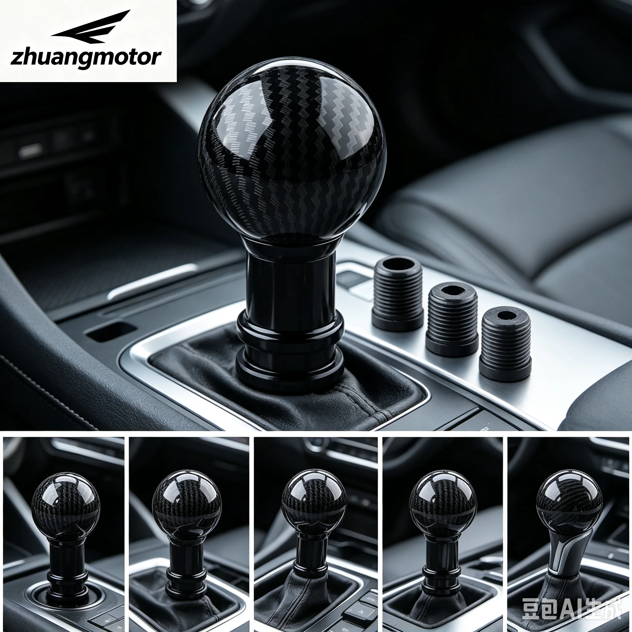 5 6 Speed Car AT MT Gear Shift Knob Lever Shifter Stick Manual Gear Head Lever Headball Shift Knobs