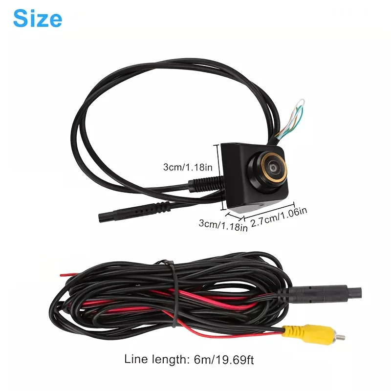 AHD Night Vision Backup Camera with 170° Wide Angle, Stable Signal & Excellent Night Vision - for Cars, SUVs, Trucks, RVs