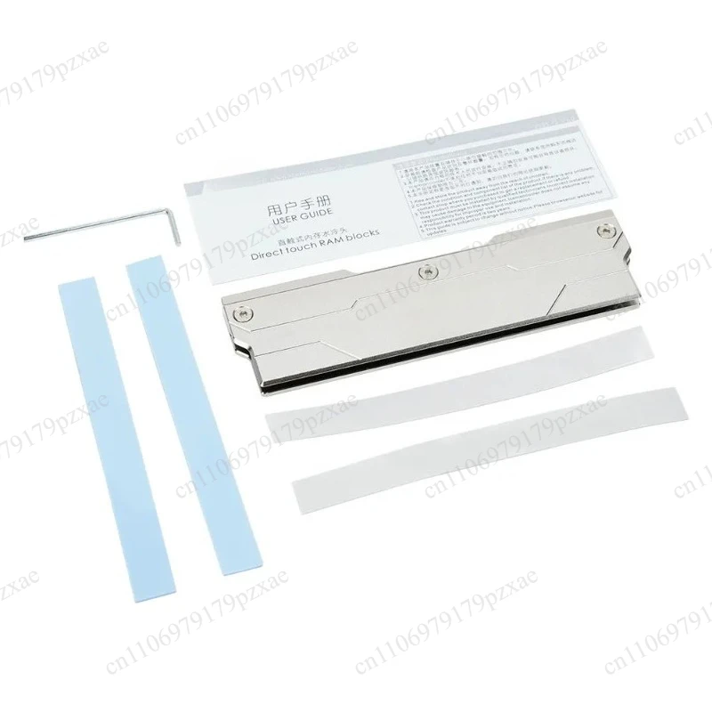 Direct Contact Copper RAM Water Cooling Block for 4 Memory Slots, Full Nickel Plating, G1/4 Thread for Overclocking