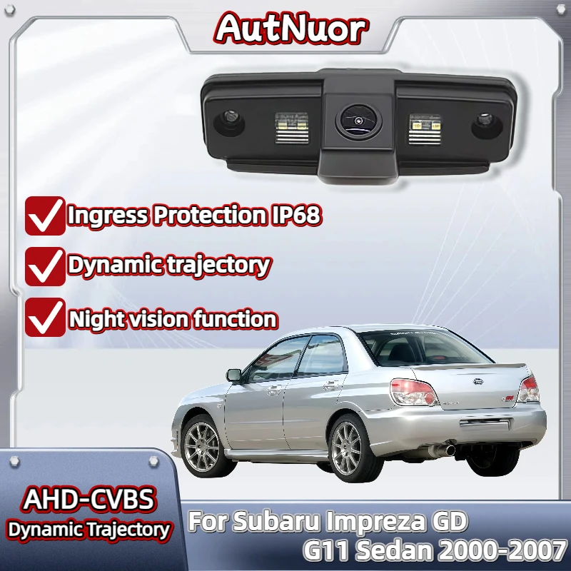 

HD камера заднего вида «рыбий глаз» ночного видения для Subaru Impreza GD/G11 Sedan 2000-2007, водонепроницаемая резервная парковочная камера CCD