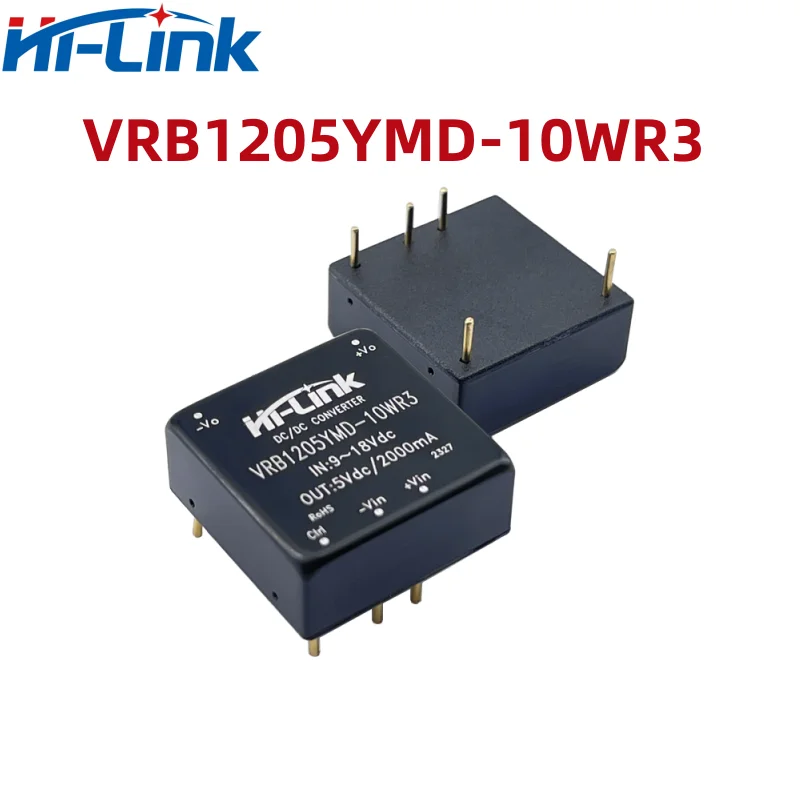 Hi-Link DCDC VRB1205YMD-10WR3 VRB1224YMD-10WR3 9-18Vdc 12V to 5V 2A 10W Single Output DC DC Power Converter Module