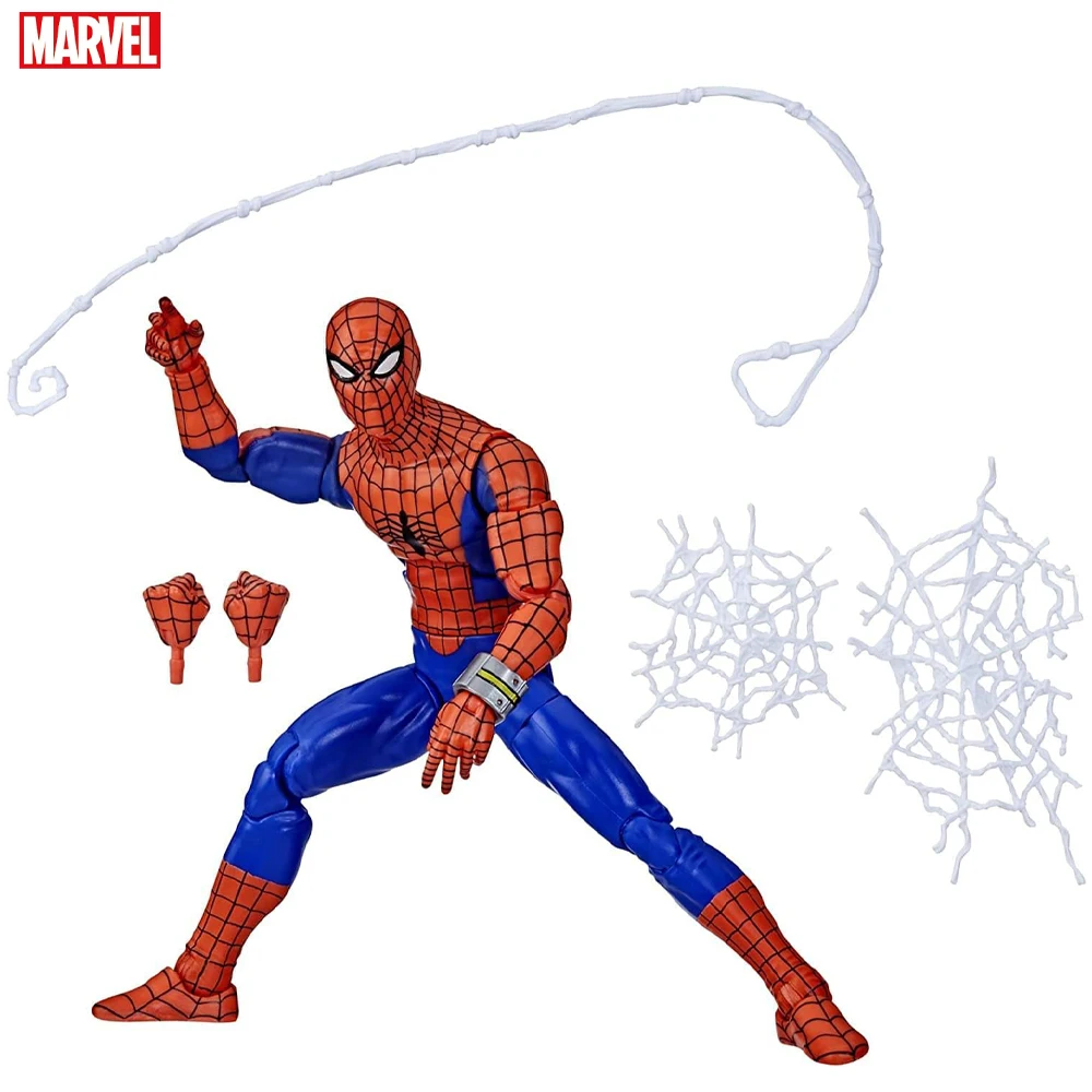 

Marvel Legends Series Spider-Man 60Th Anniversary Japanese Spider-Man 6-Inch Action Figures, 6 Accessories