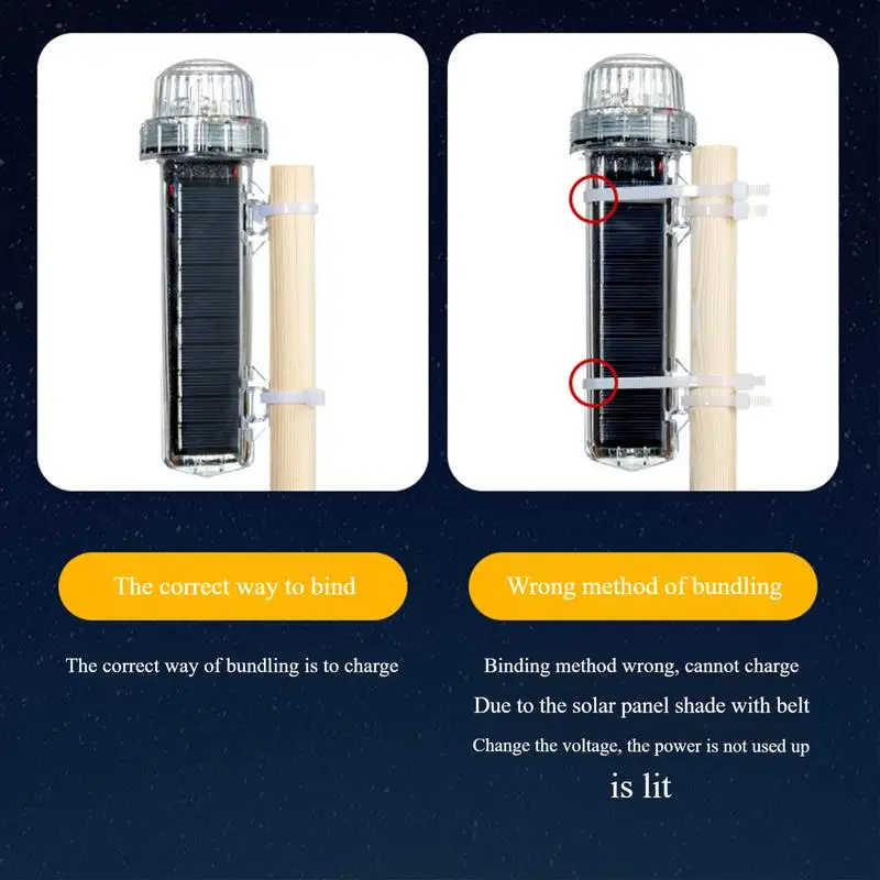 Marine Signal Light Solar Powered Safety Beacon Light Waterproof Intelligent Light Control Sensing Lamp For Night Fishing Night