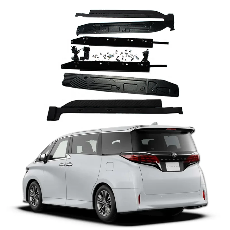 

Automatic Running Boards LED Deployable Side Steps Foot Bar Stirrus for Toyota Crown Vellfire Alphard 2024 Running Board