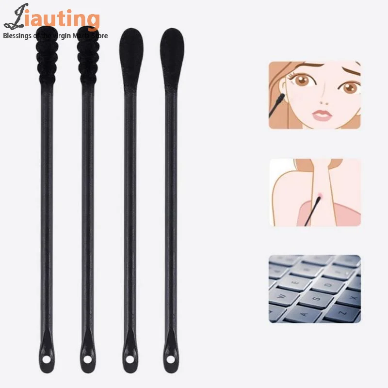 Tampone di cotone usa e getta per spremere l'acne Strumento per la rimozione dei punti neri Bastone per raschiare Estrattore di punti neri e brufoli Pulizia della pala del naso