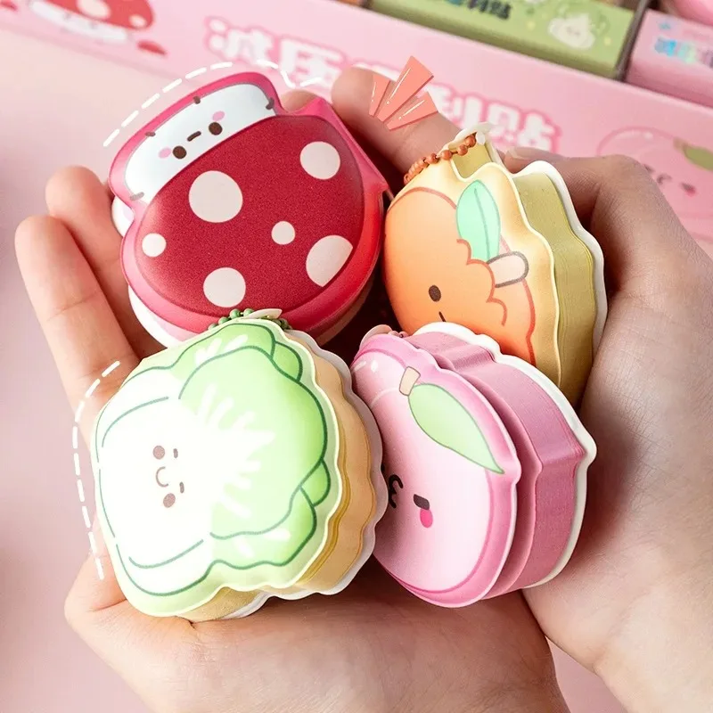 1 個漫画ソフトシリコンカバーメモパッド紙付箋デザートゲームシリーズプランナーステッカーメモ帳オフィス学用品