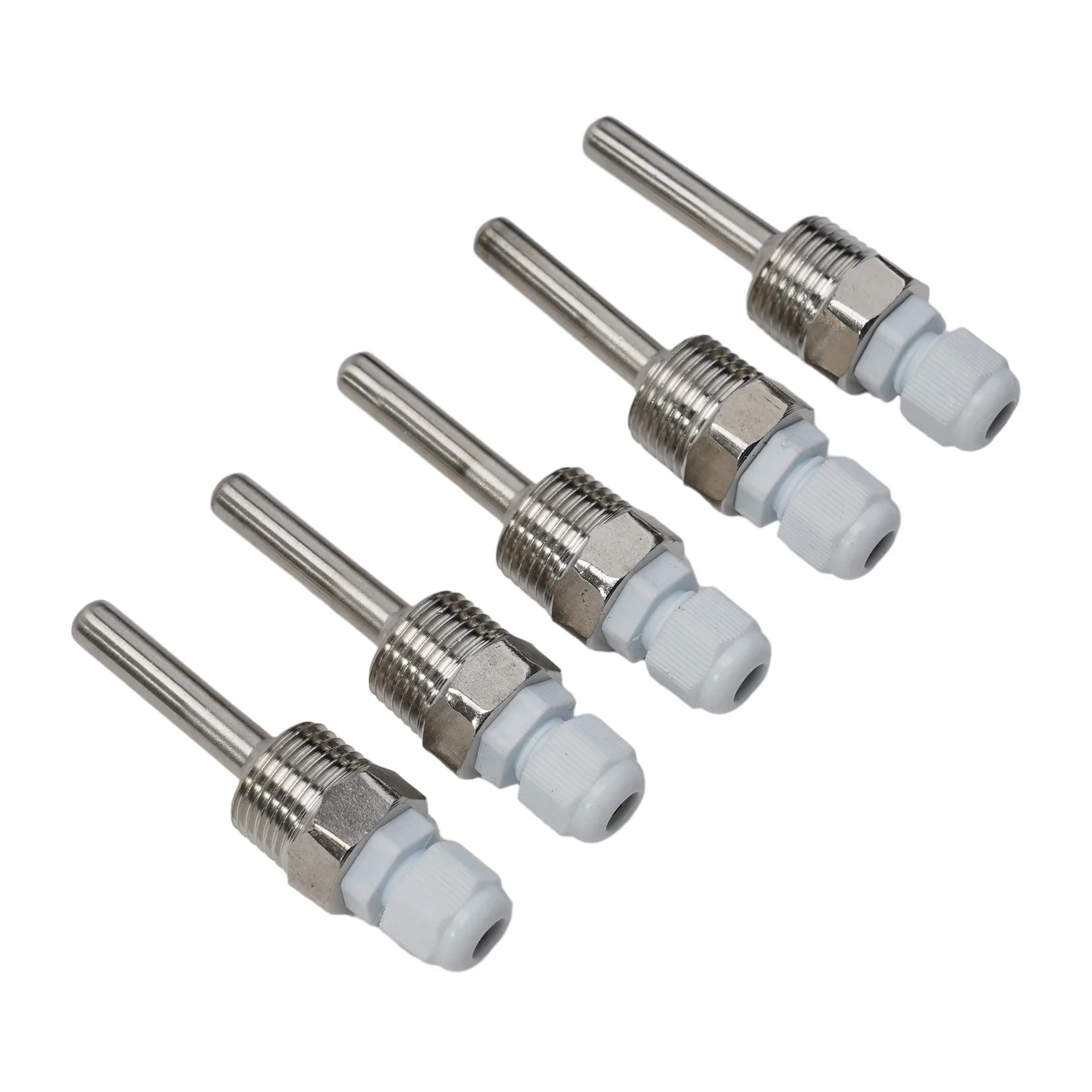 

5Pc Temperature Sensor Housing Thermowell Immersion Sleeve Pocket G1/2'' Thread 30-300mm Water Tank Protective Shell Solar Parts