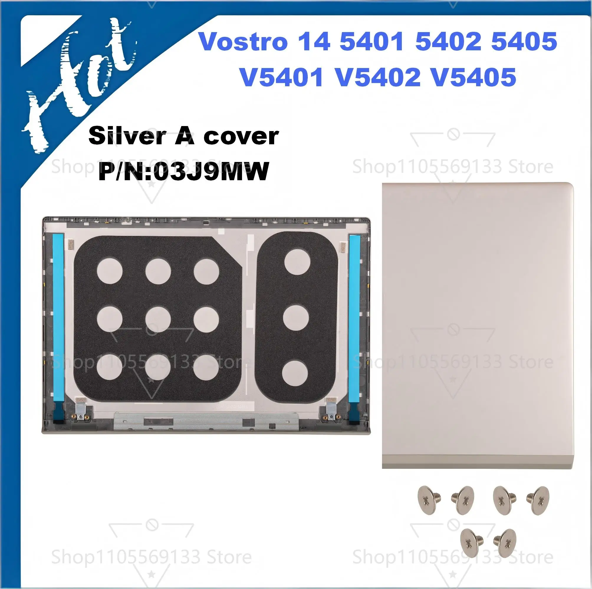 laptop cover P130G For Vostro 5401 5402 5405 V5401 V5402 LCD Back Cover Front Bezel Palmrest Cover  02H8GP 03J9MW 0RJ4V9 - view 3