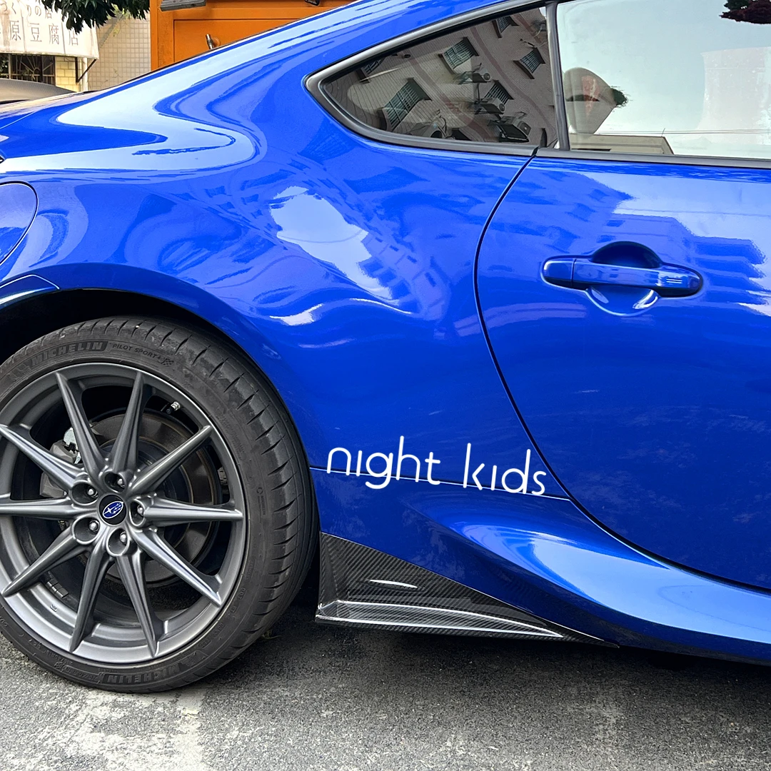 Night Kids for Toyota GR86\\Subaru ZD8 BRZ modified carbon fiber side skirts side splitters, GR86/ZD8BRZ dry carbon side skirts.