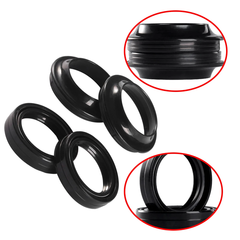 Couvercle de joint d'huile de fourche avant de moto noir, conservation efficace, couvercle de joint d'huile de fourche avant de moto en caoutchouc