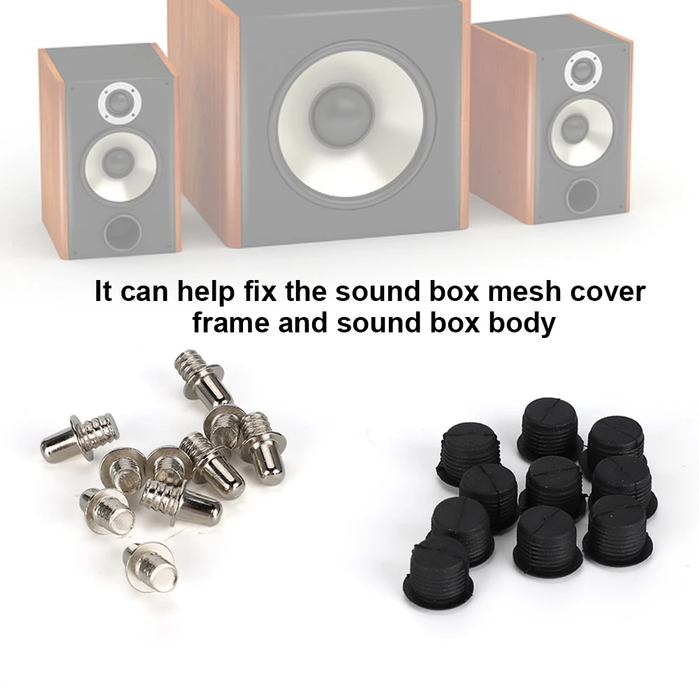 Metal Snap Button Plastic Fastener Sound Box Mesh Cover Frame Speaker Body Snap Fastener Plastic + Metal Snap Button Snap Button