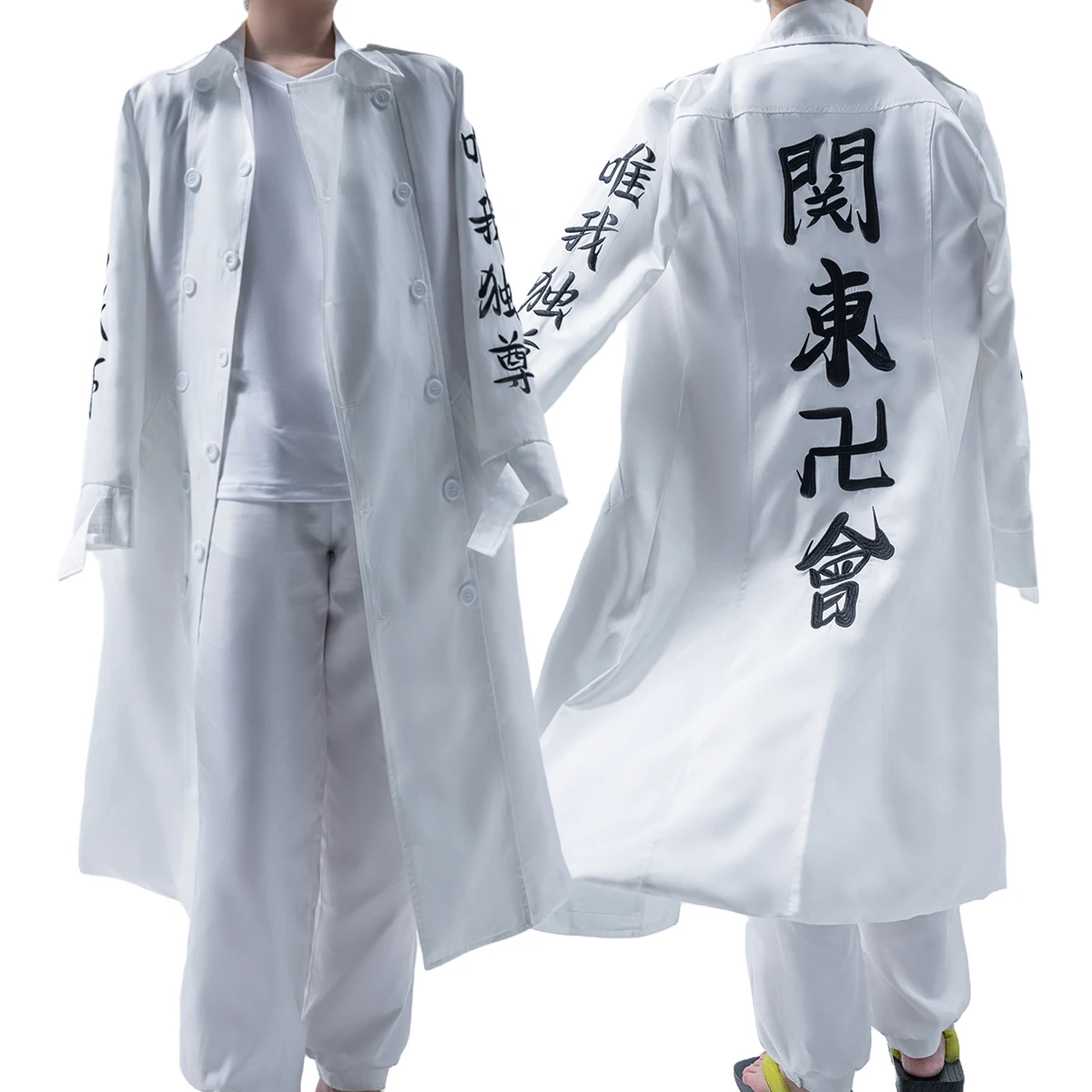 

HOLOUN Tokyo Anime Cosplay Costume Kanto Manji Gang Manjiro Sano Mikey Koko Sanzu Embroidered Coat Halloween Christmas