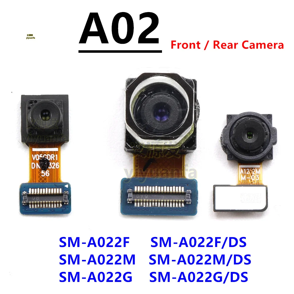 5MP Front Camera 13MP Back Big Main Rear Camera Module Flex Cable For Samsung Galaxy A02 A022F A022 Replace Part