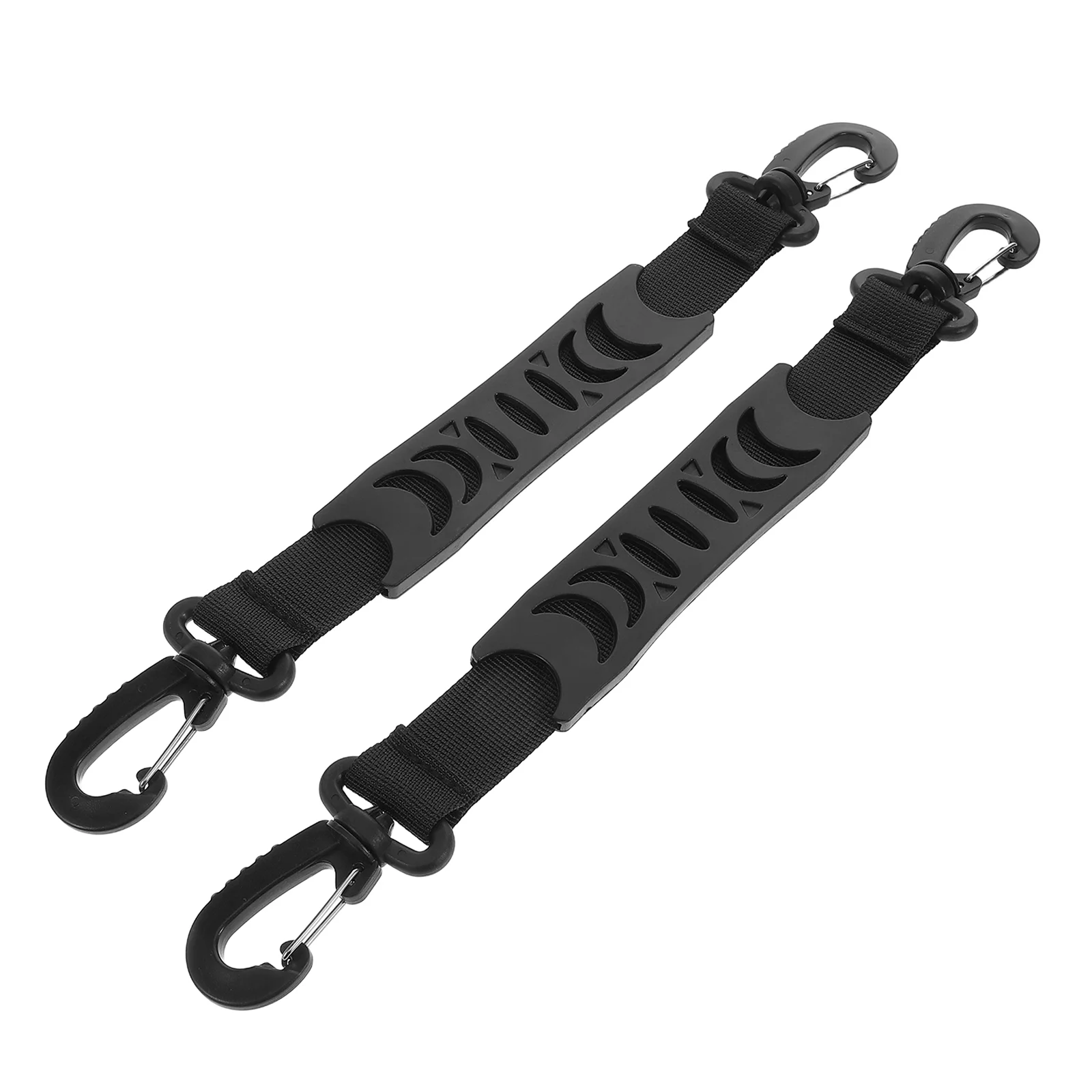 2 Pcs Roller Skate Handle Ski Boot Carrier Straps Compact Black Skating Skate Carrier Strap Accessories
