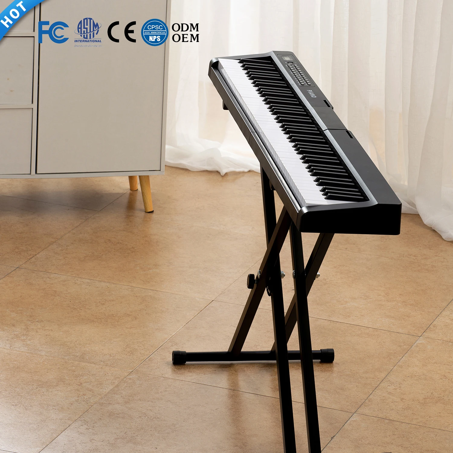 Music Instrument MIDI Music Teclado 88 Key Weighted Digital Electronic Piano for Sale