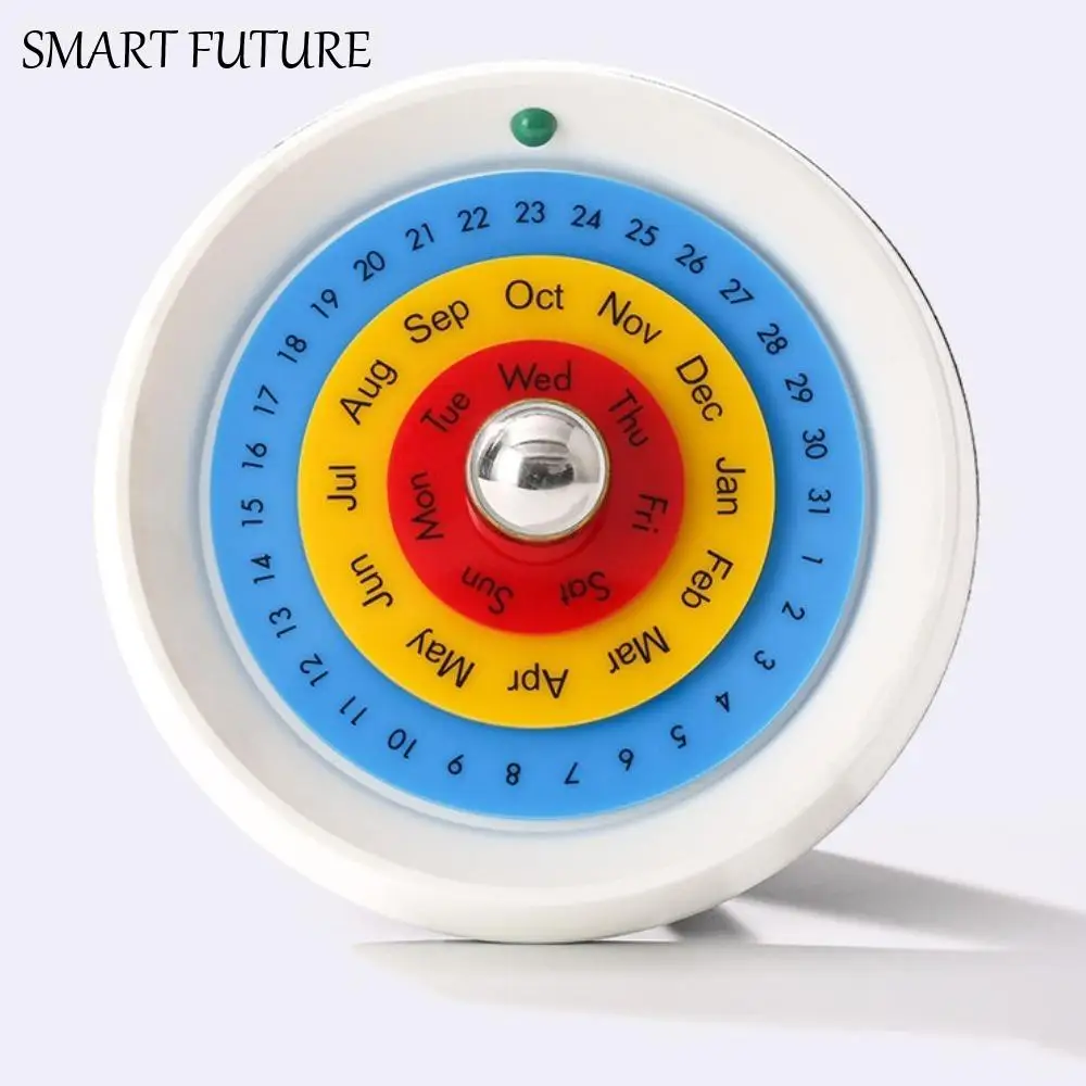 

Creative Rotating Calendar Decorative Nordic Style Turntable Perpetual Calendar Handmade DIY Annual Desk Calendar