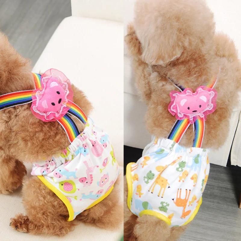 

Teddy Bear Hygiene Pants Pet Suspender Physiological Pants Safety Pants Menstrual Pants Anti-harassment Panties Customizable