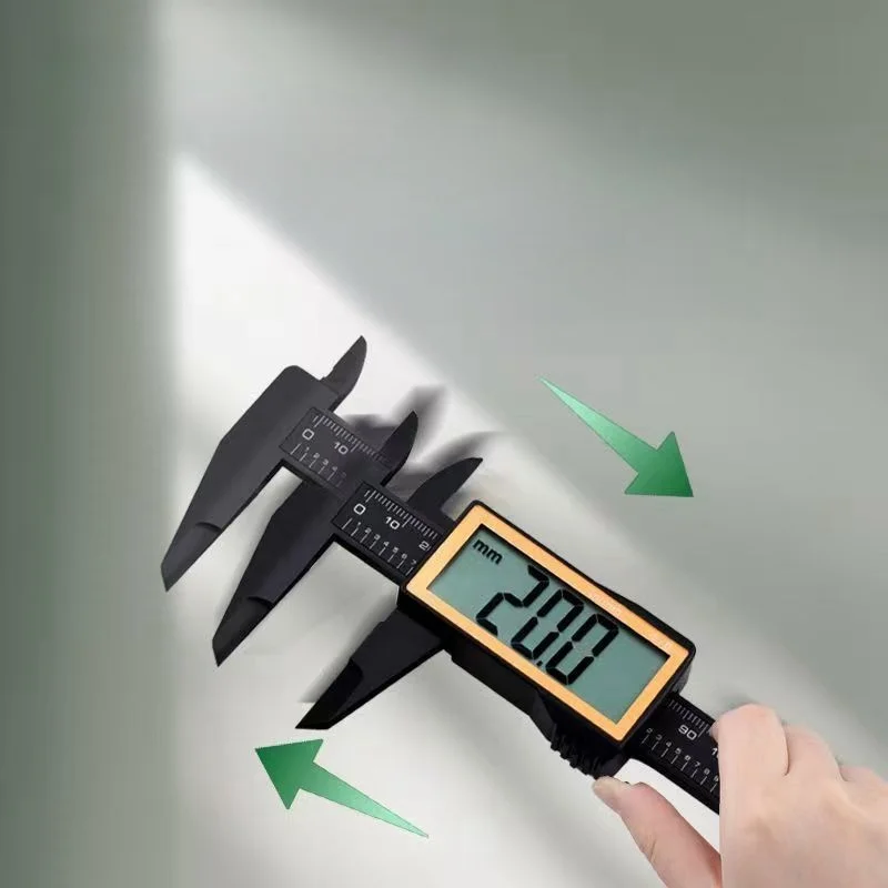 Electronic Digital Display Vernier Caliper - Accurate Size Measuring Tool for Stationery Use