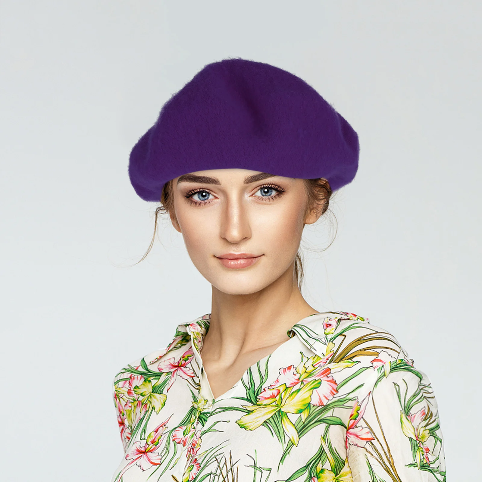 

Warm Breathable Wool Beret Hat Vintage French Style Women Fall Winter Fashion Accessory 56-58cm Vintage Autumn Casual Beret Hat