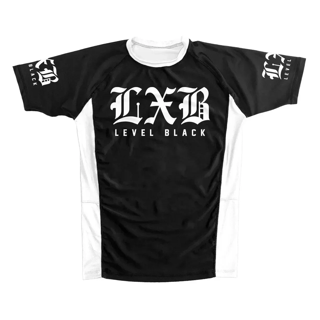 V1 LXB AJJ V2 BLACK RASH GUARD Levelxblack Jersey T-shirt Quick Drying Suit Gym Tee RANKED V2 RASH GUARD NIVEL NEGRO RAASH GUARD