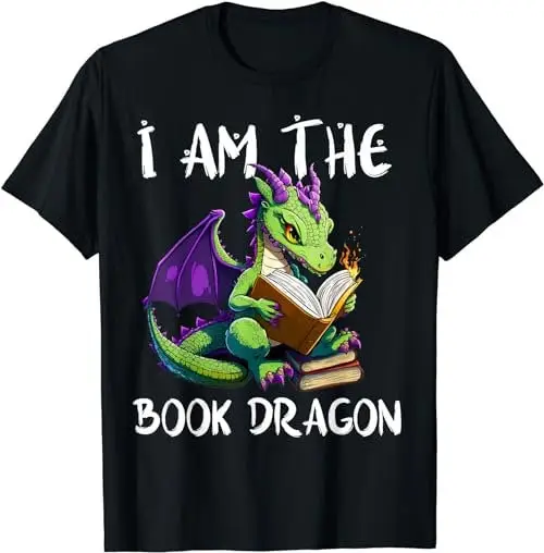 I Am The Book Dragon Lover Nerd Bookworm Literature Reader T Shirt SweaT 49463