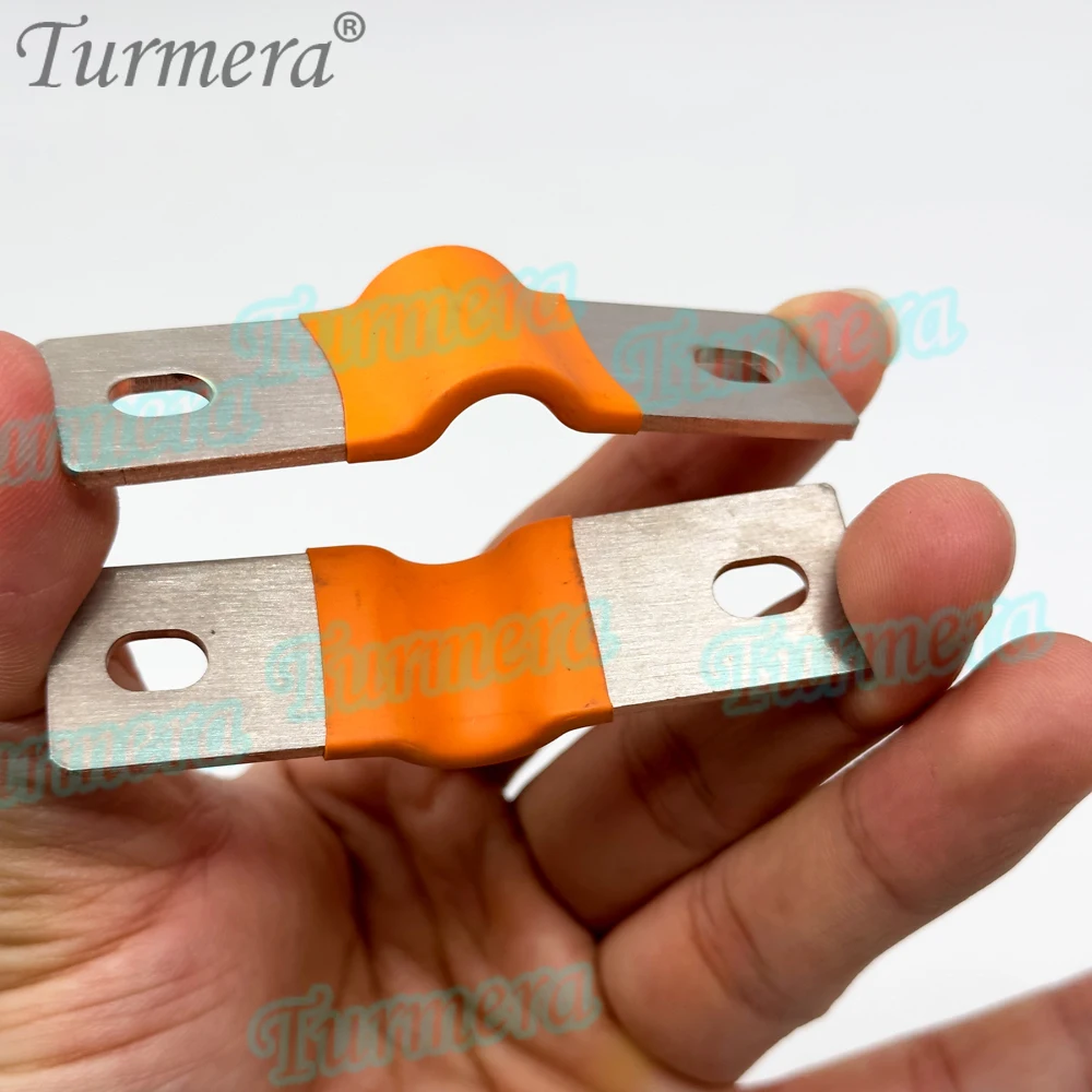 Turmera 20Piece 12V Lifepo4 Battery Flexible Busbar Copper Connecter Hole to Hole 56mm 2mm 400A for 202Ah 230Ah Lifepo4 Battery