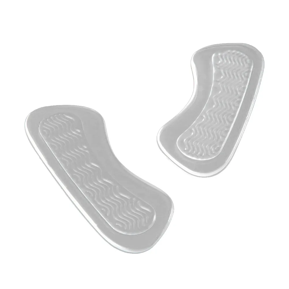 

3 Pairs Heel Inserts Insoles Transparent Silicone Foot Pads Ripple Corn Patch Shoe Insoles Adjust Loose Shoes