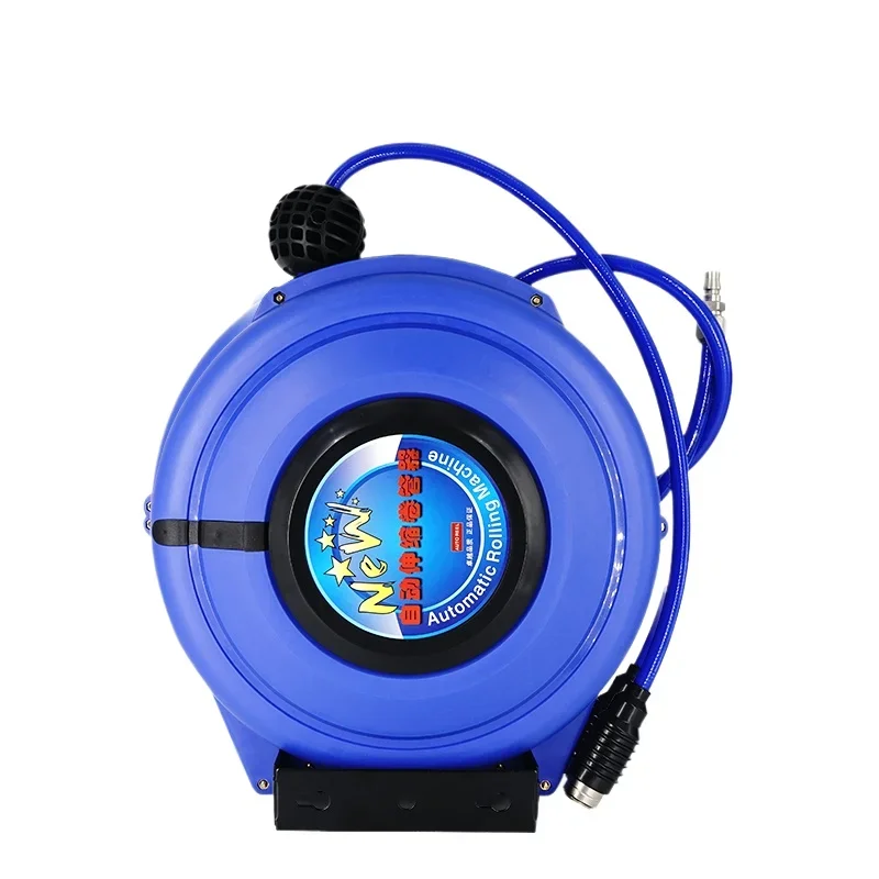 Wall Mount Pneumatic Compressor Automatic Compressed Air Hose Reel Retractable Telescopic PU 8*5 10 12 10M 15M 20M 25M