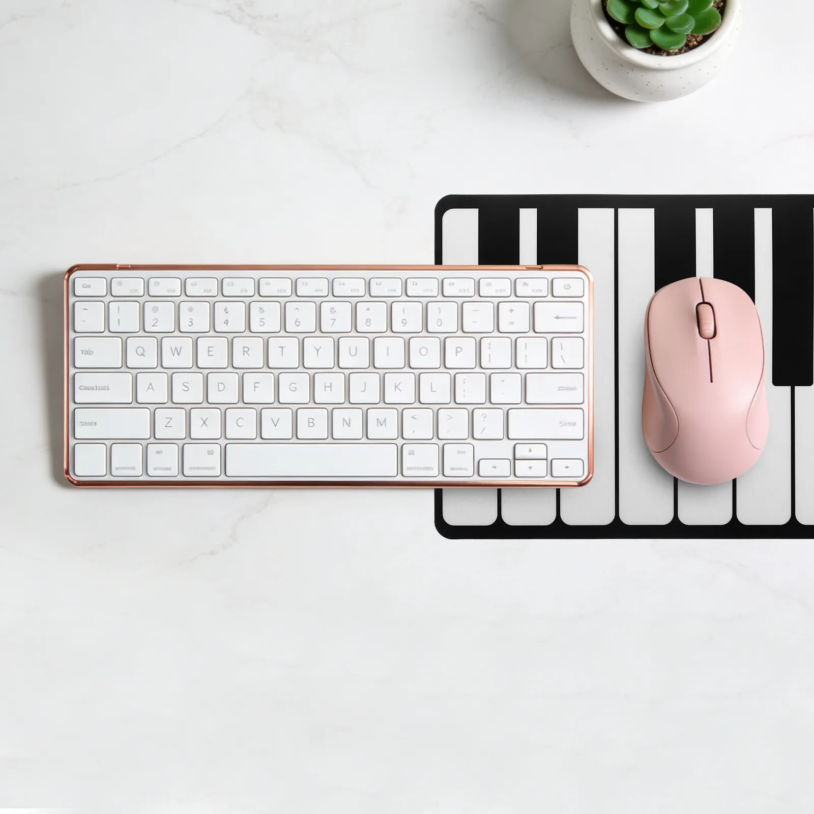 

Large Piano Keys Mouse Pad Extra Wide Keyboard and Mouse Desk Mat Waterproof Nonslip Music Themed Rectangle Mat for Gamers