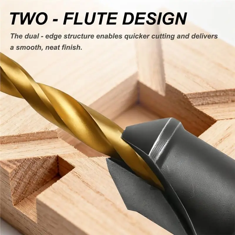 【RECOMENDAR】Spiral Drill Bit Set 4, 6, 8, 10, 12, 1/4 Inch Countersink Drill Bit For Wood For Woodworking