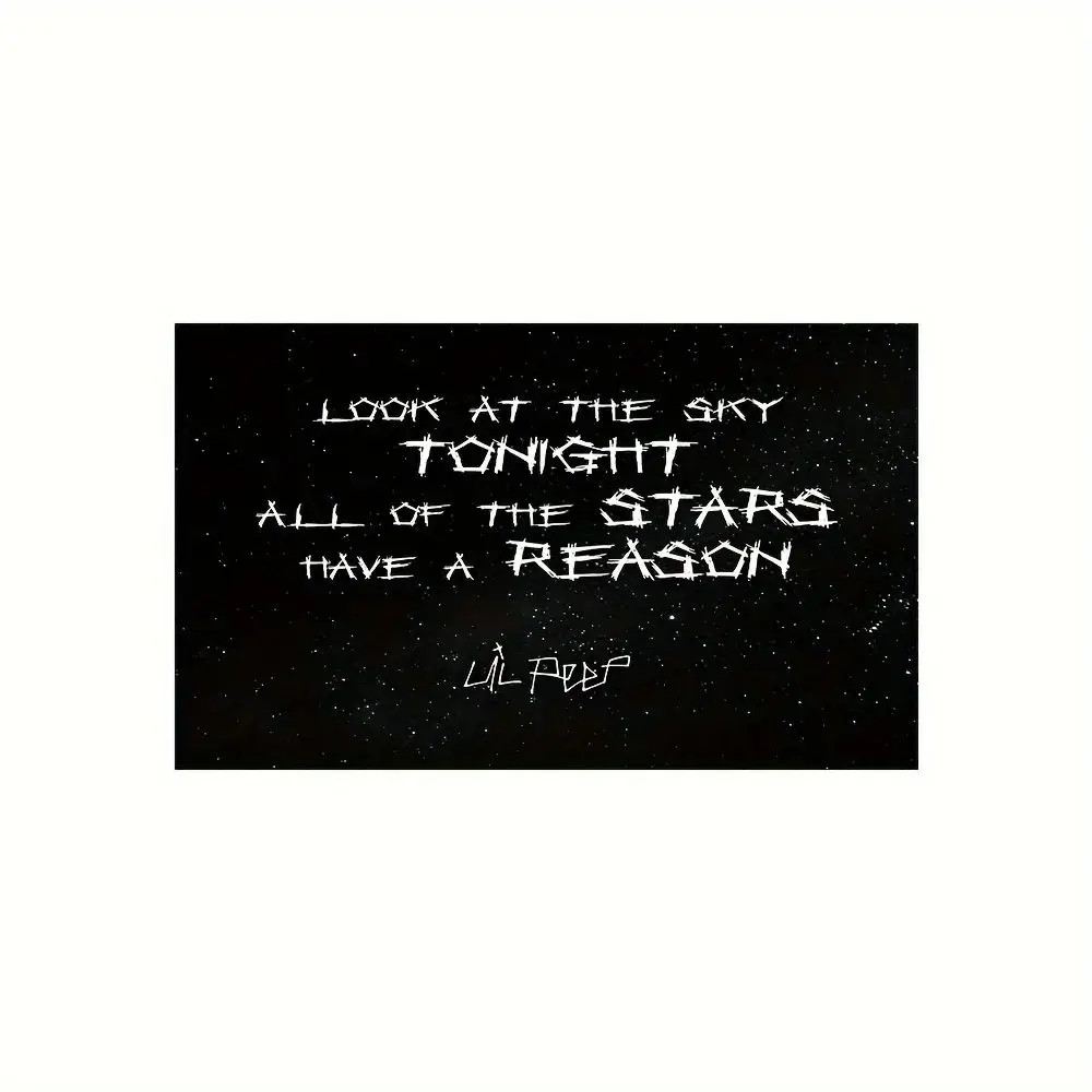 Vikama Lil Peep - Starry Philosophy Tapestry, Starry Gradients, Musician Studio, Living Room Art Decoration