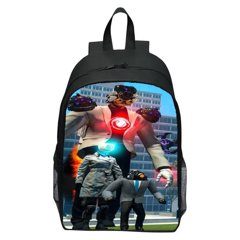 حقيبة ظهر مطبوعة للأطفال من Skibidi Toilet، حقيبة ظهر Titan لطلاب المدارس الابتدائية للرجال والنساء #6