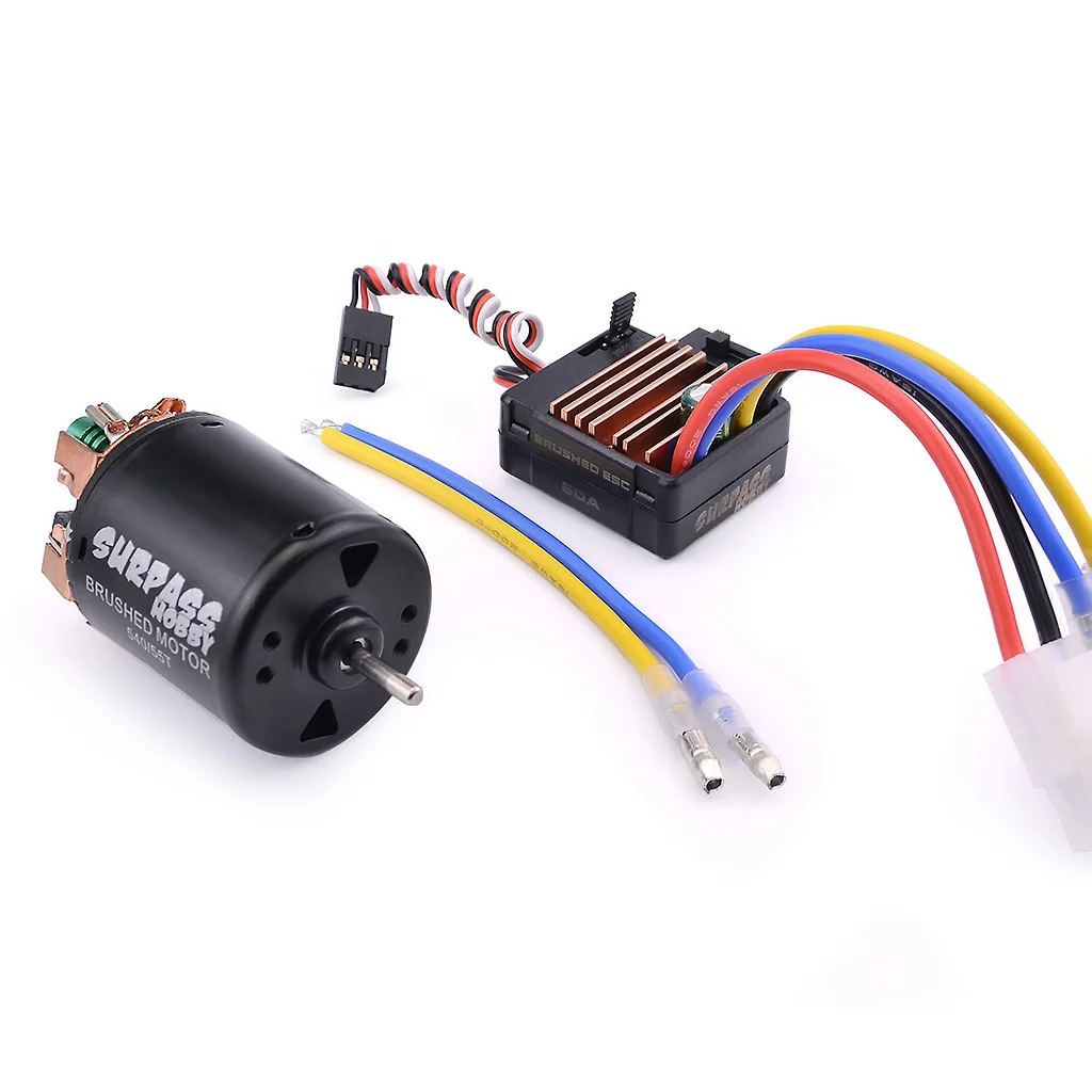 Moteur Brossé 540 21T Pour Axial SCX10 90046 – RC 1/10 – Puissant Et Durable – Pièce De Rechange Premium